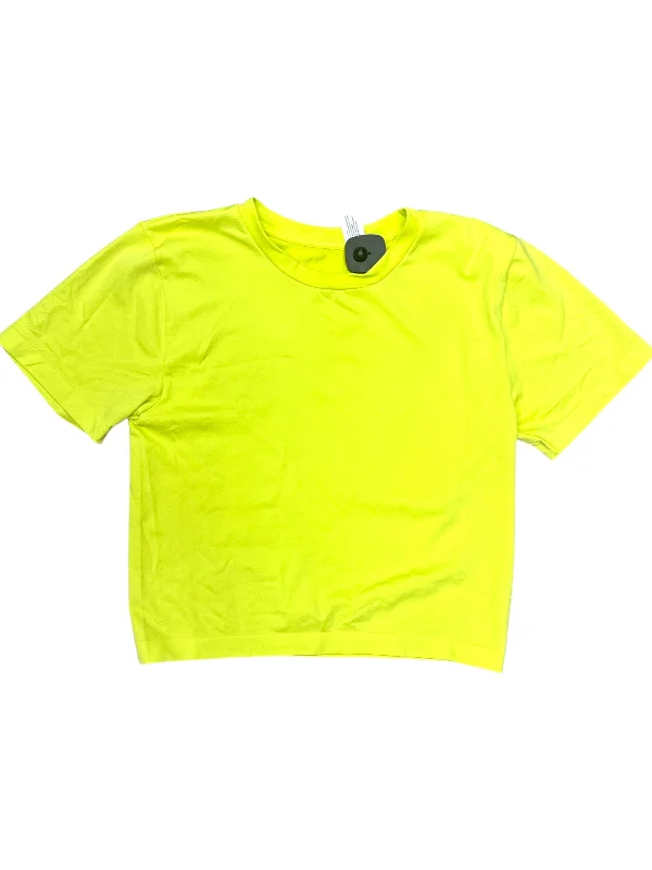 Top Short Sleeve By A New Day In Yellow, Size: 1x