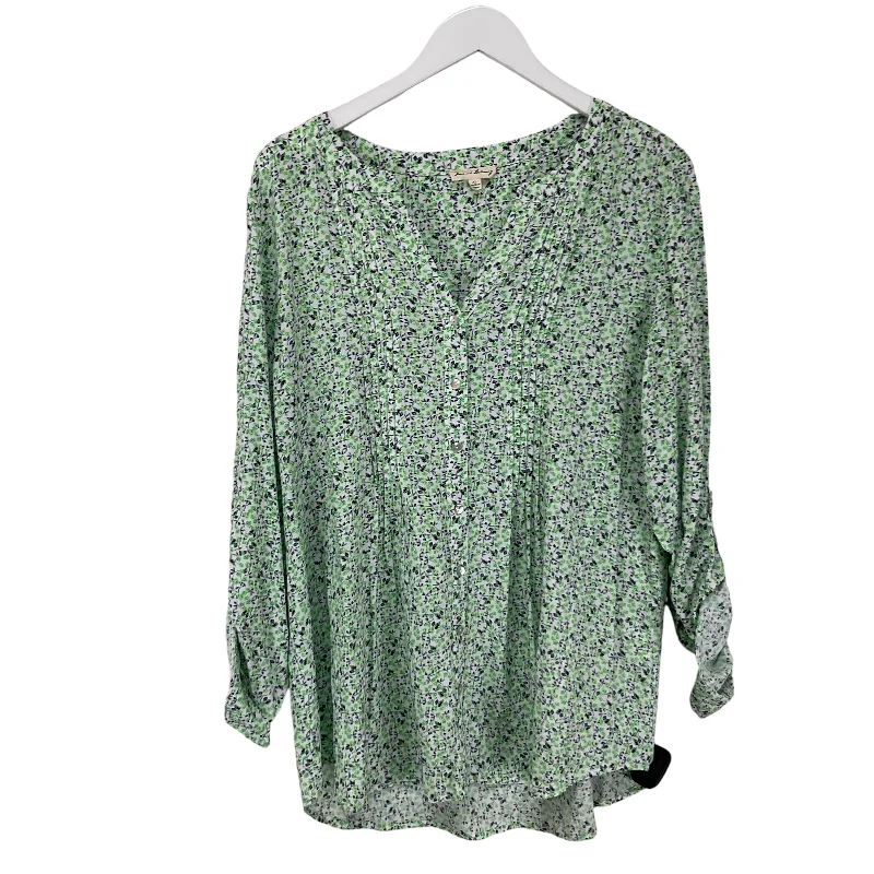 Top Long Sleeve By Jane And Delancey In Green, Size: Xl