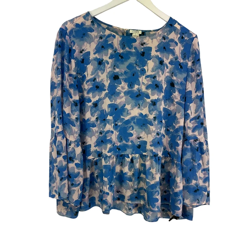 Top Long Sleeve By J. Crew In Blue, Size: Xl