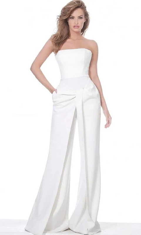 Jovani 03828SC - Strapless Overlay Evening Jumpsuit