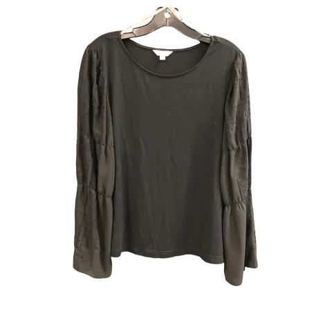 Top Long Sleeve By Nanette By Nanette Lepore In Black, Size: L