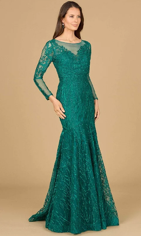 Lara Dresses 29131 - Applique Mermaid Evening Gown