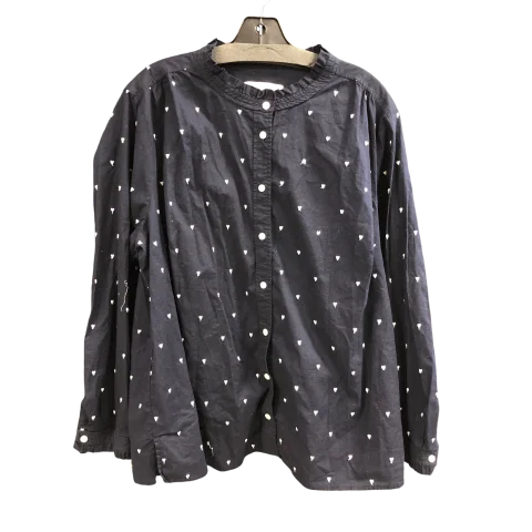 Top Long Sleeve By Loft In Blue, Size: 3x