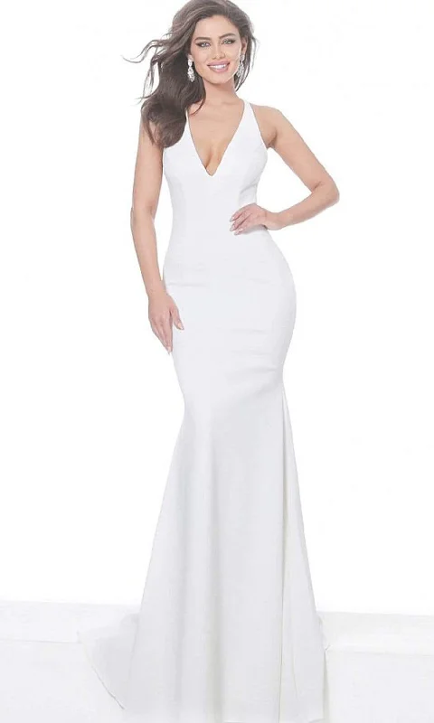 Jovani 67865 - Plunging Neckline Fitted Evening Dresses