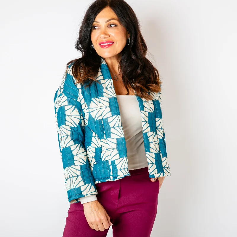 Kimono Pattern Quilted Jacket