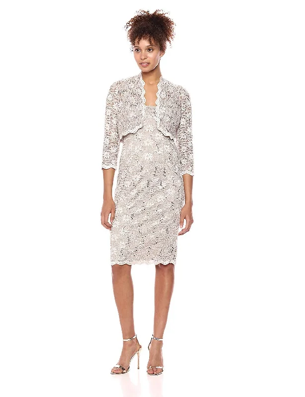 Alex Evenings - Lace Sequin-Ornate Dress with Bolero 1122090SC