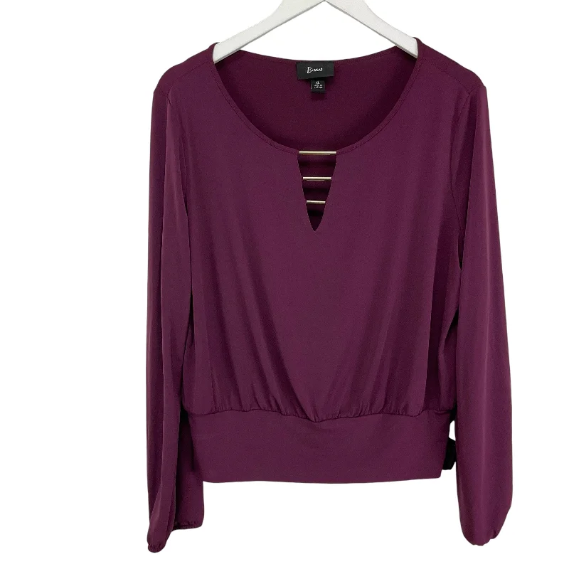 Top Long Sleeve By Clothes Mentor In Purple, Size: Xl