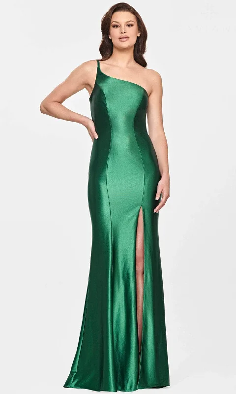 Faviana S10811 - Asymmetric Neck Evening Gown