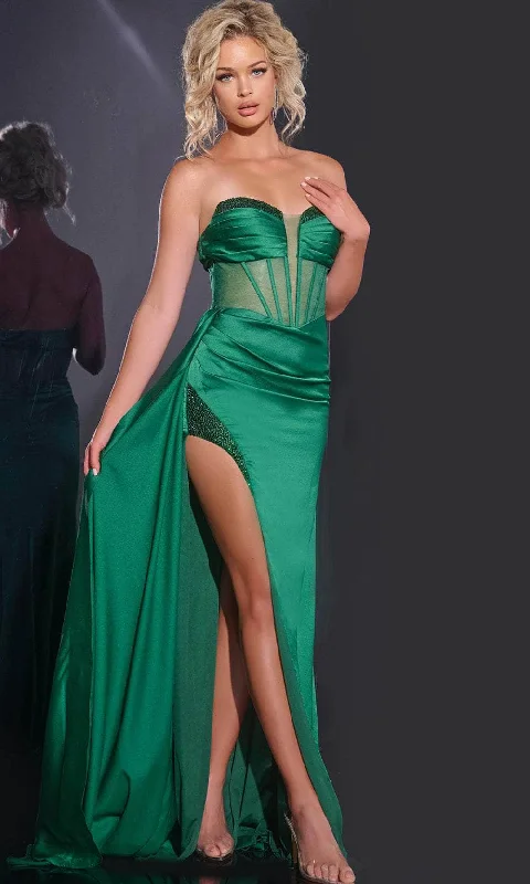 Jovani 43157 - Sweetheart Evening Gown with Slit