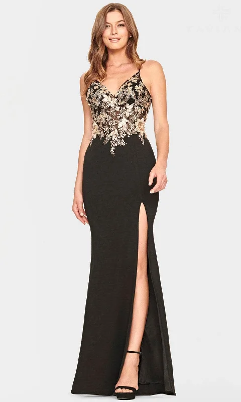 Faviana S10853 - Shimmer Applique Evening Dress