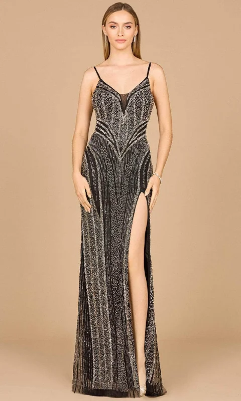 Lara Dresses 29003 - Spaghetti Strap Evening Gown with Slit