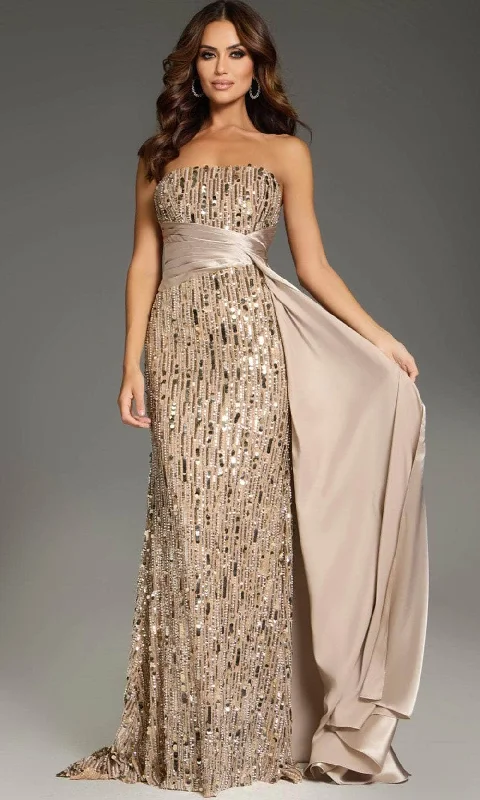 Jovani 42427 - Strapless Embellished Evening Gown