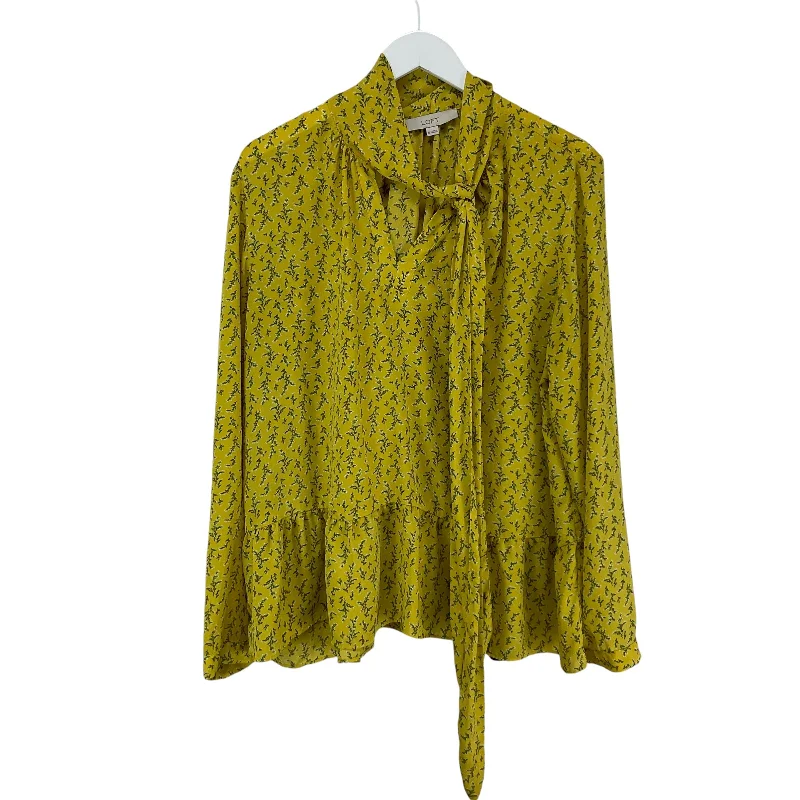 Top Long Sleeve By Loft In Yellow, Size: Xl