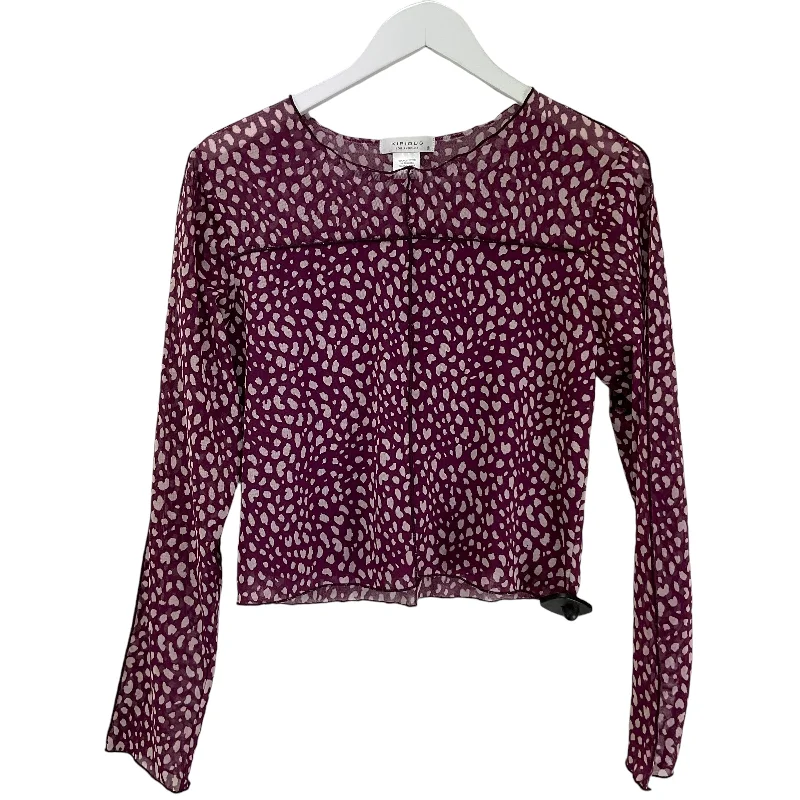 Top Long Sleeve By Clothes Mentor In Purple, Size: Xl