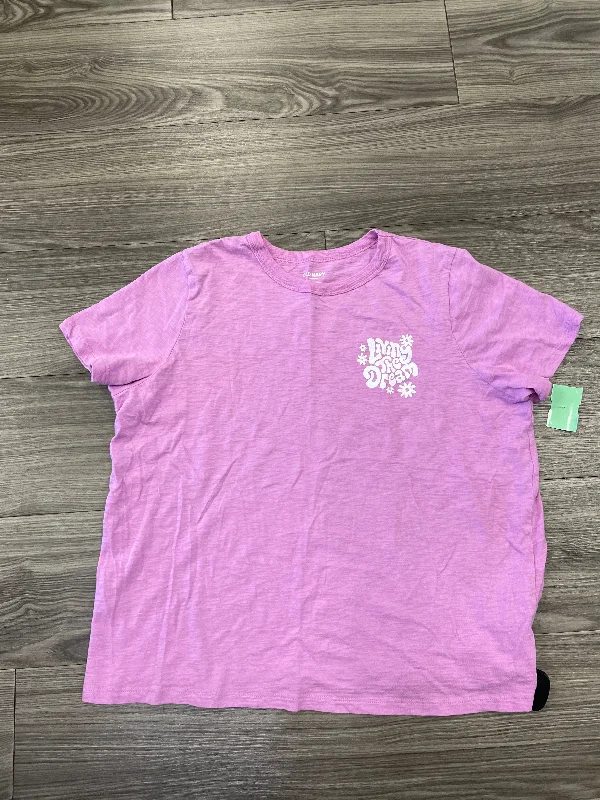 Top Short Sleeve By Old Navy In Purple, Size: L