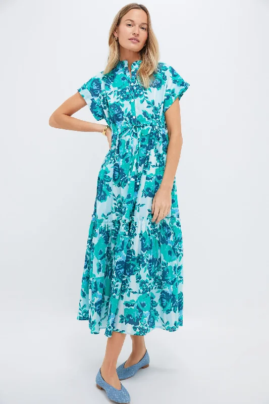 Light Blue Petunia Mumi Midi Dress