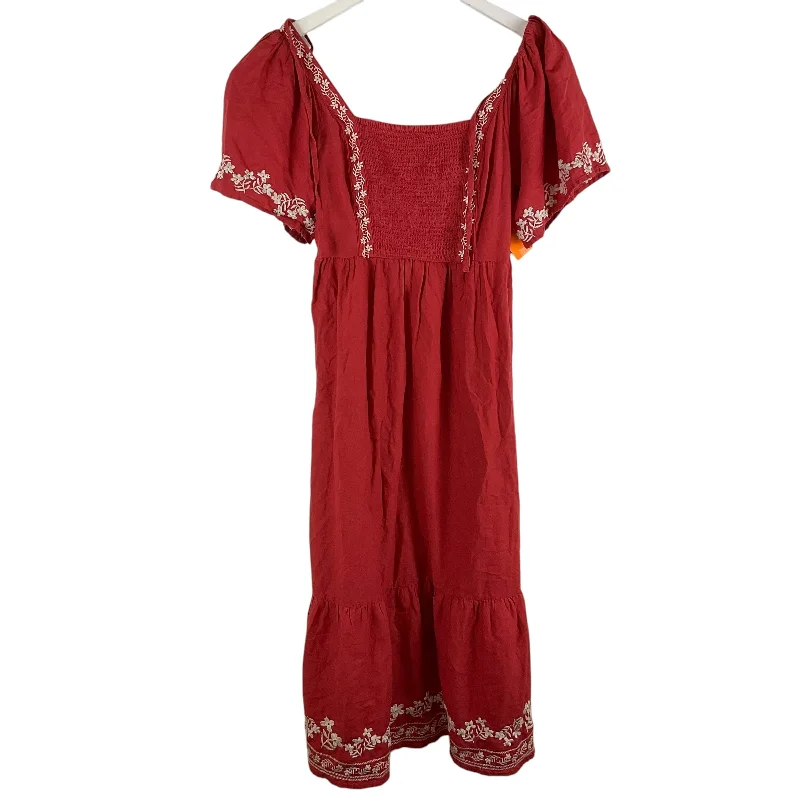 Dress Casual Maxi By Old Navy In Red, Size: Xs