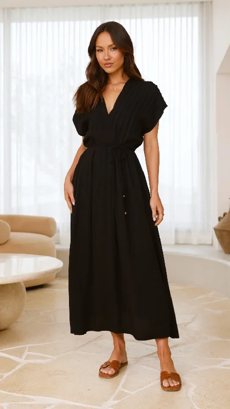 Velia Maxi Dress - Black