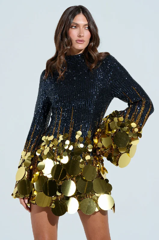 MAKE A STATEMENT SEQUIN MINI DRESS