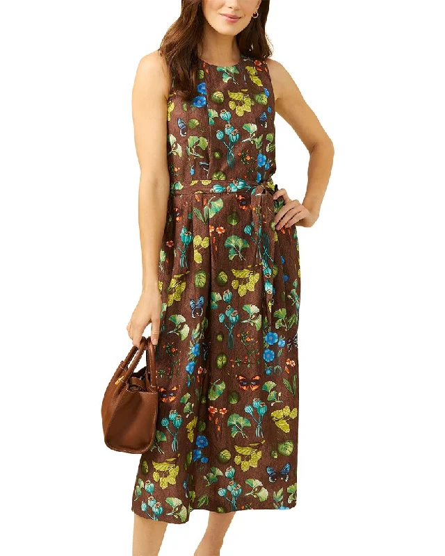 J.McLaughlin Clive Silk-Blend Maxi Dress