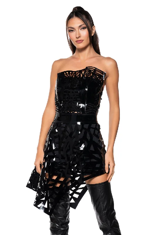 PARTY IN THE BACK CUT OUT MINI DRESS