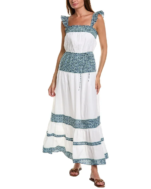 Garrie B Smocked Maxi Dress