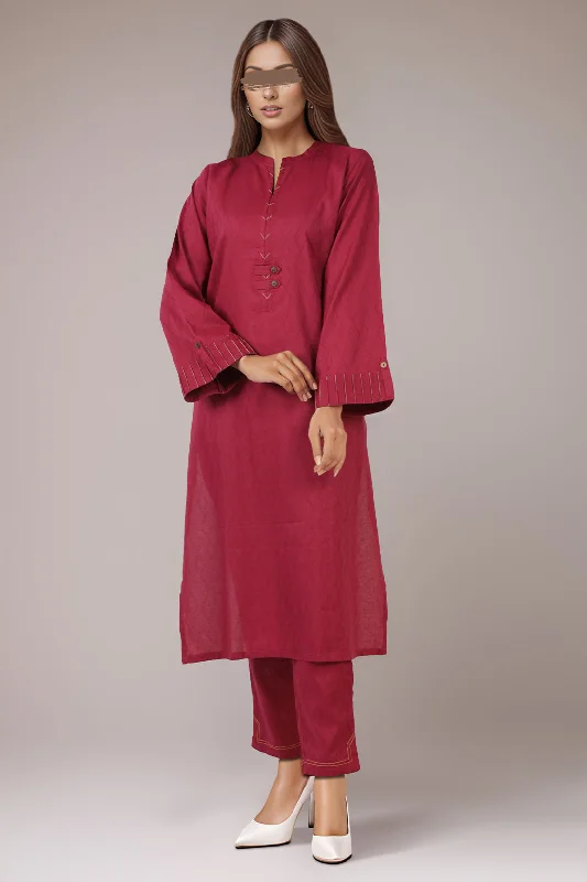 Cotton Jacquard Stitched 2 Piece (Shirt/Trouser)