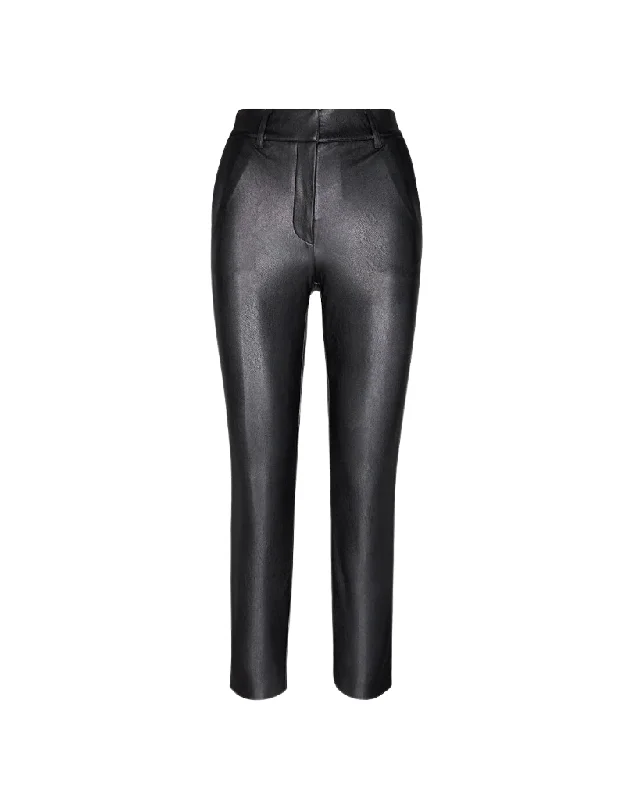 Commando Faux Leather 7/8 Trouser in Black