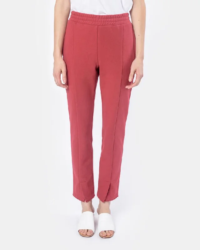 Panelled Lounge Pants in Red