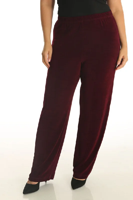 Vikki Vi Classic Shiraz Petite Pull-On Pant