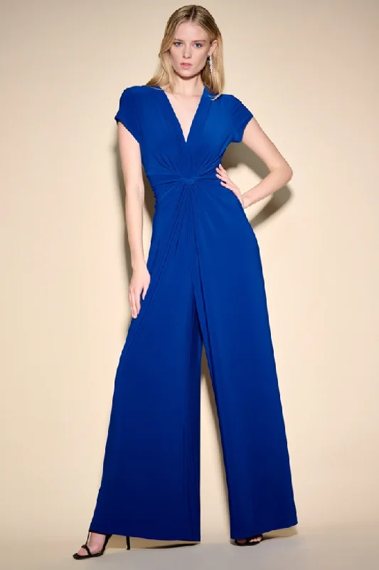 Wide-Leg Shirred Waist Jumpsuit