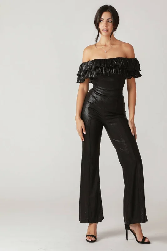 ANGEL EYES COATED WOVEN JUMPSUIT