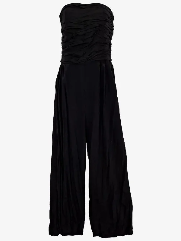 Natasha Gan Elegant Sleeveless Ruched Jumpsuit Size 10