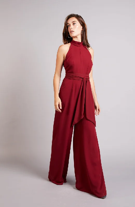 Soho Jumpsuit in Chianti Burgundy