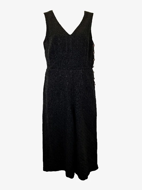 Witchery Graceful Tweed Button Detail Jumpsuit Size 12