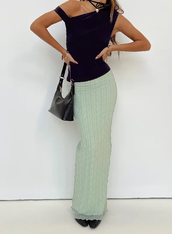 Heron Maxi Skirt Sage