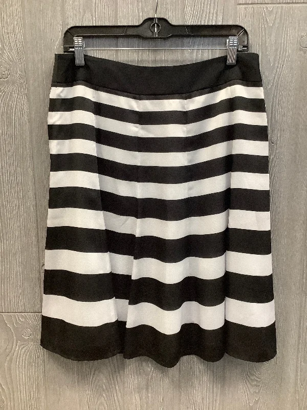 Skirt Midi By White House Black Market In Black & White, Size: 10