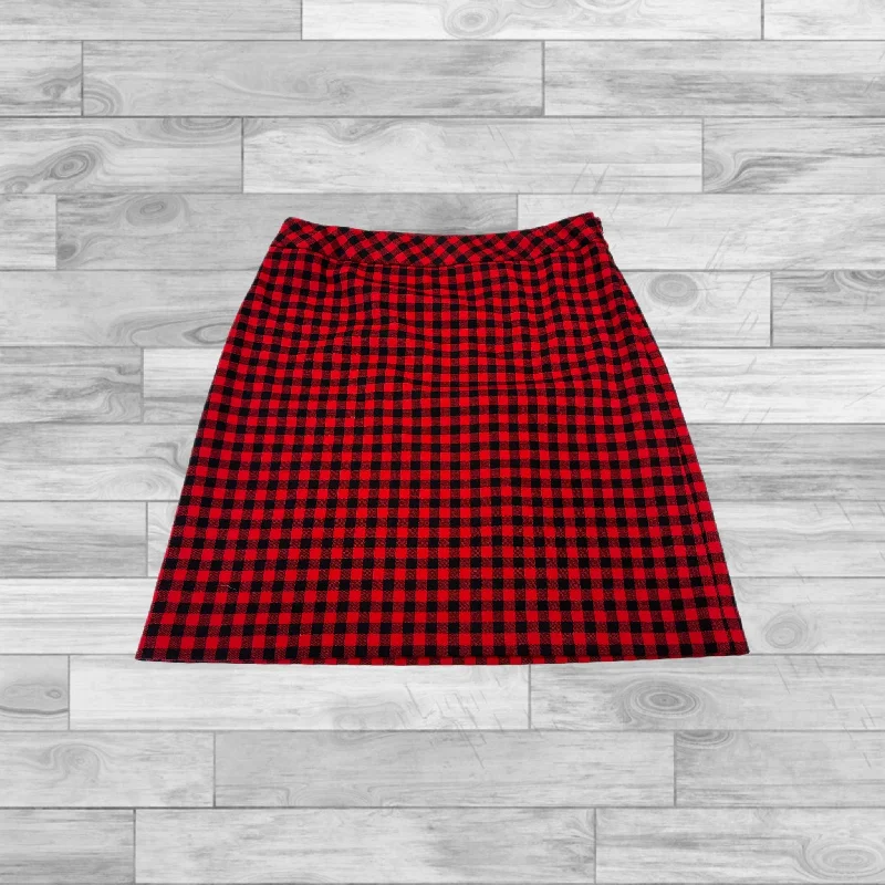 Skirt Mini & Short By Talbots In Black & Red, Size: 6